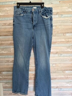 Good American Medium Wash Flare Jeans